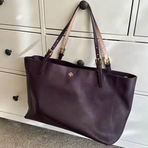 Tory Burch canvas 3 compartment tote